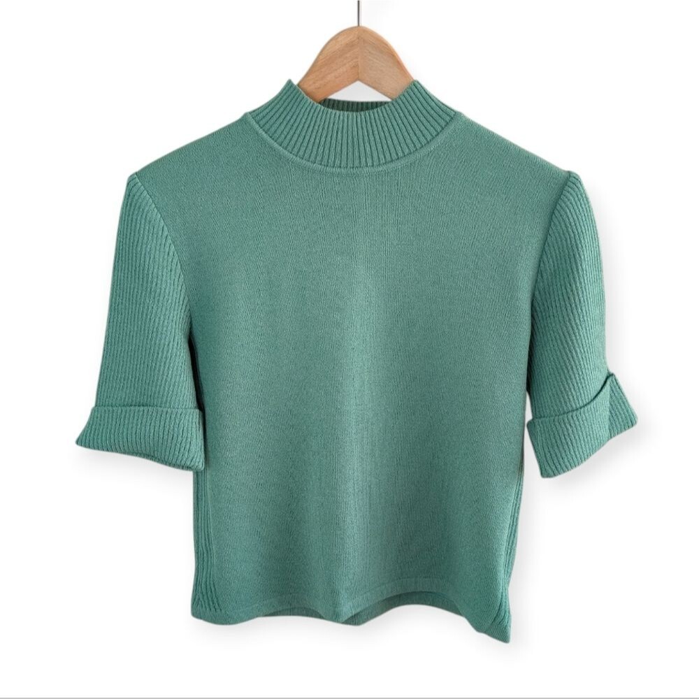 St John Sport Santana Knit Top Green P